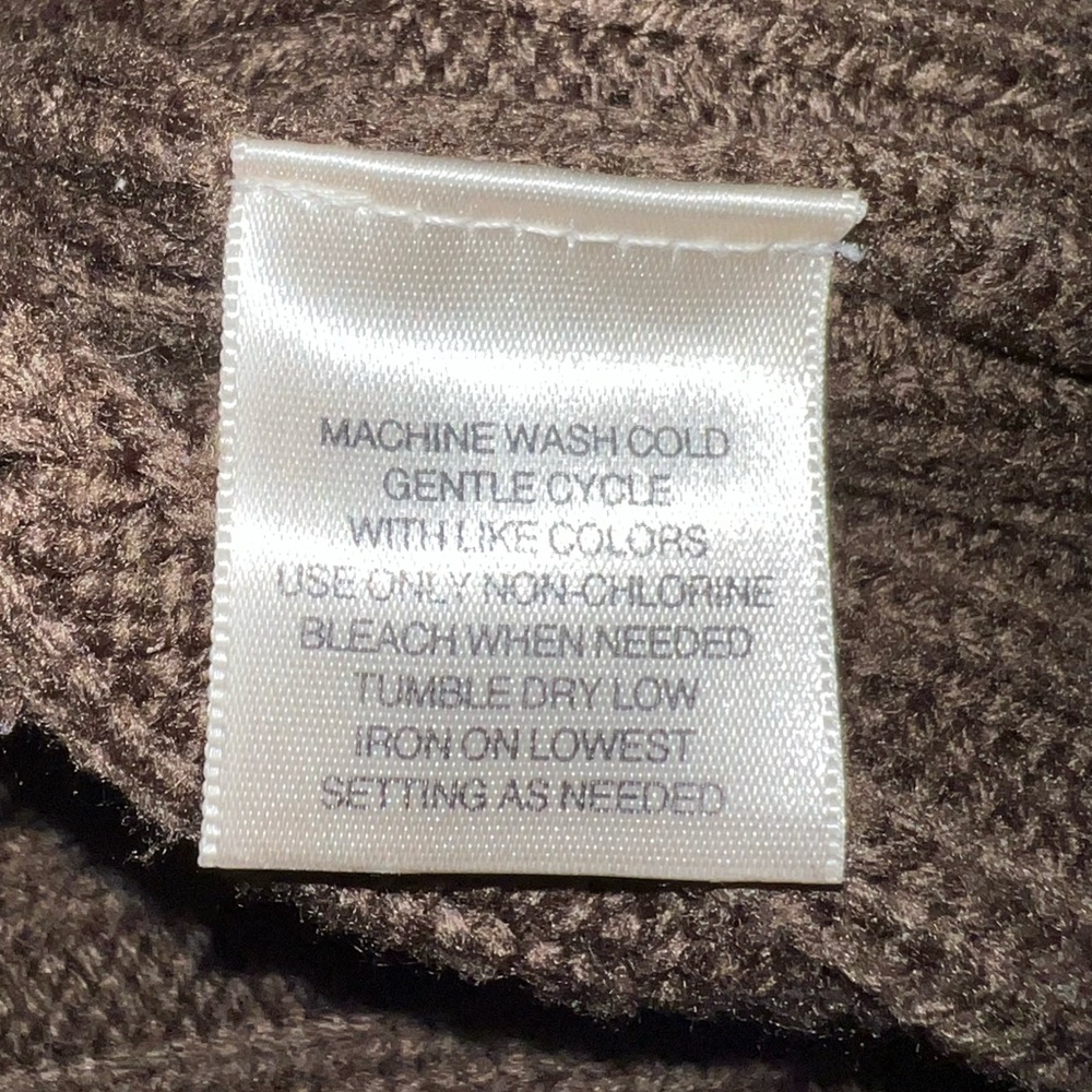 🤎 St. John’s Bay - chunky Brown cardigan sweater - size Large - Picture 4 of 7